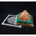 13*8cm Orgone Pyramid  Orgonite Natural Malachite
