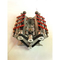 Aluminum alloy V12 motor model  electromagnetic engine model